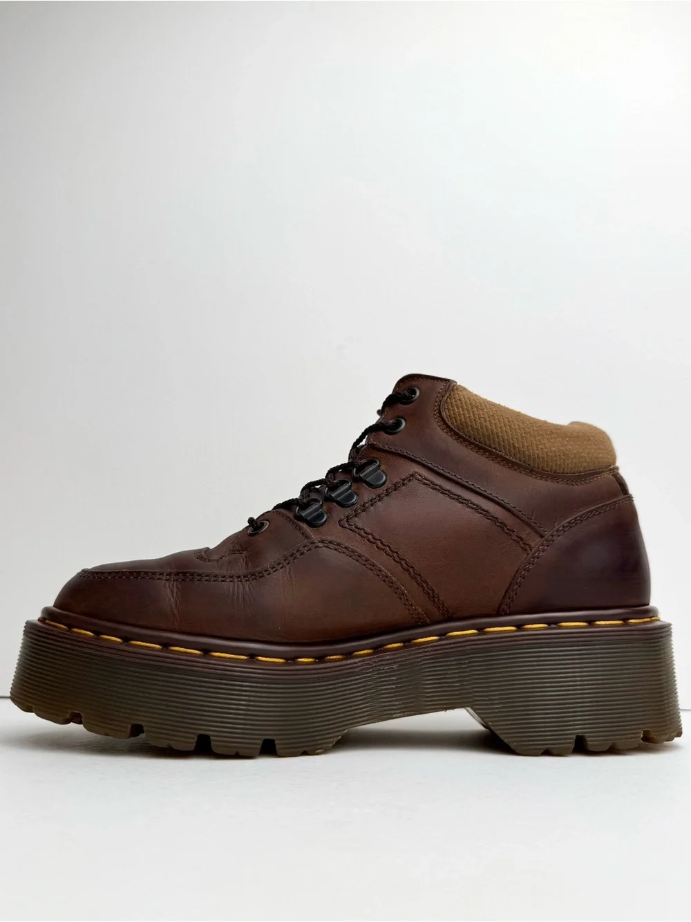 Vintage Dr. Martens Brown Crazy Horse Envy Platform Boots UK 5